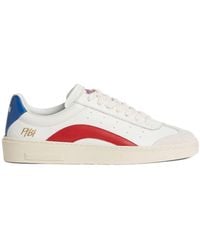 DSquared² - Leather Sneakers With Contrasting Accents - Lyst