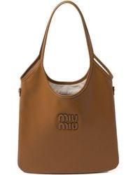 Miu Miu - Ivy Leather Shoulder Bag - Lyst