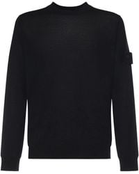 Stone Island - Cotton Crew Neck Sweater - Lyst