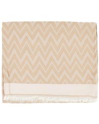 Emporio Armani - Chevron Pattern Scarf - Lyst
