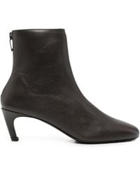 TOTEME - Leather Ankle Boots - Lyst