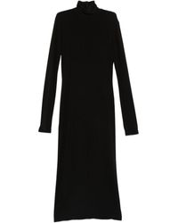 Norma Kamali - Turtle-Neck Midi Dress - Lyst
