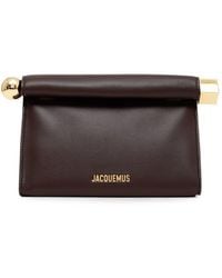 Jacquemus - Le Sac Rond Carre Leather Clutch - Lyst