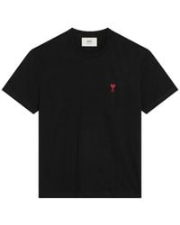 Ami Paris - Ami De Coeur Cotton T-Shirt - Lyst