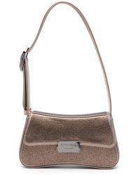 Emporio Armani - Borsa A Spalla Con Strass - Lyst