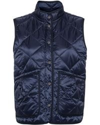 Fay - Quilted Padded Gilet - Lyst