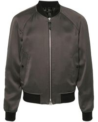 Tom Ford - Bomber Jacket With Ribbed Trim - Lyst