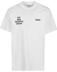 Carhartt Letterman Organic Cotton T-shirt - White