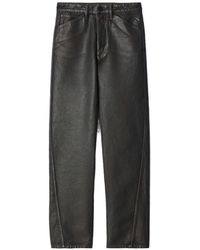 Lemaire - Leather Trousers - Lyst