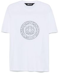 Just Cavalli - Tiger Logo T-Shirt - Lyst