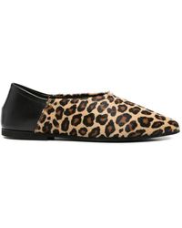 babú Milano - Leopard Ballet Flats - Lyst