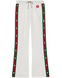 Gucci - Web-stripe Press-stud Track Pants - Lyst