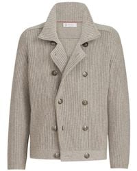 Brunello Cucinelli - Cashmere Cardigan - Lyst
