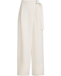 Brunello Cucinelli - Linen Blend Trousers - Lyst