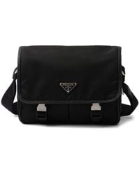 Prada - Re-Nylon And Saffiano Shoulder Bag - Lyst