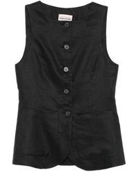 Semicouture - Glenna Linen Vest - Lyst