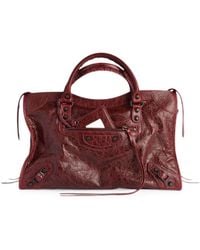 Balenciaga - Le City Medium Leather Handbag - Lyst