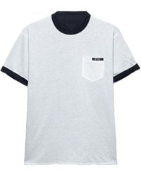Prada - Reversible Cotton T-Shirt - Lyst