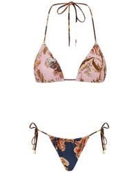 Zimmermann - Aster Triangle Bikini Set - Lyst