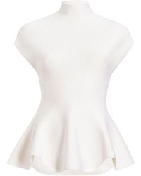 KHAITE - Andra Peplum Top - Lyst