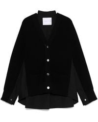Sacai - V-Necked Cardigan - Lyst
