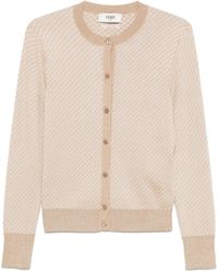 Fendi - Ff Wool Cardigan - Lyst
