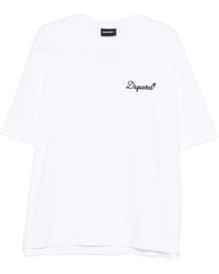 DSquared² - T-Shirt With Embroidery - Lyst