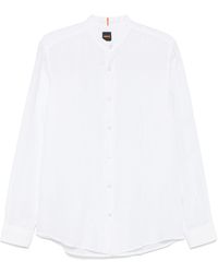 BOSS - Linen Shirts - Lyst