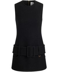 Patou - Boiled Wool Mini Dress - Lyst