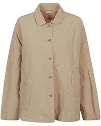 Apuntob - Cotton And Linen Blend Caban Jacket - Lyst