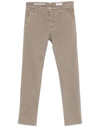 Jacob Cohen - Slim Fit Cotton Trousers - Lyst