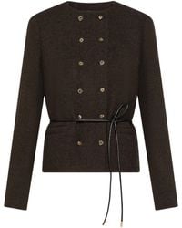 Seventy - Wool Blend Jacket With Belt - Lyst