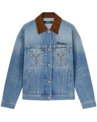 Versace - Denim Cotton Jacket - Lyst