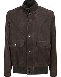 Brioni - Suede Leather Jacket - Lyst