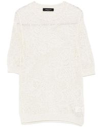 Fabiana Filippi - Openwork Crewneck T-Shirt - Lyst