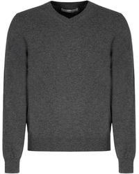 Comme des Garçons - V-Neck Wool Sweater - Lyst