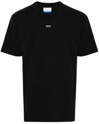 Off-White c/o Virgil Abloh - Off- Logo-Print Cotton T-Shirt - Lyst