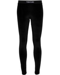 Tom Ford - Form-Fitting Velour Leggings - Lyst