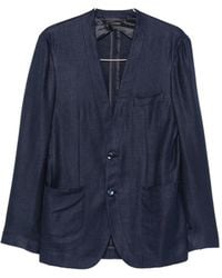 Brioni - Linen And Silk Blend Jardigan - Lyst