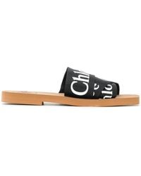 Chloé - Woody Flat Sandals - Lyst
