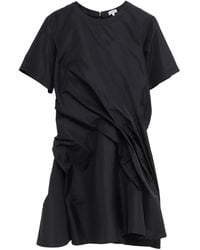 Loewe - Silk Blend Twisted Mini Dress - Lyst