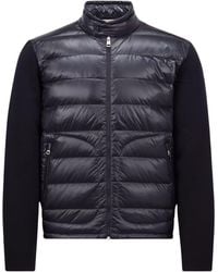 Moncler - Quilted Panel Padded Jacket - Lyst