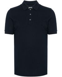 Fay - Embroidered-logo Polo Shirt - Lyst