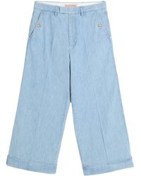 Valentino - Cuffed Jeans - Lyst
