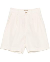 Woolrich - Linen Blend Shorts - Lyst