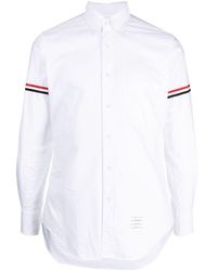 Thom Browne - Grosgrain Armband Oxford Shirt White - Lyst