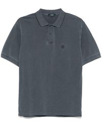 Herno - Logo Cotton Polo Shirt - Lyst