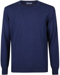 Kangra - Round Neck Fine Wool Sweather - Lyst