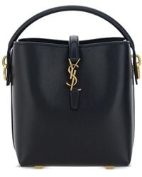 Saint Laurent - La 37 Leather Mini Bag - Lyst