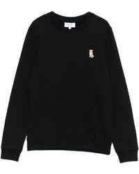 Maison Kitsuné - Lady Fox Cotton Crewneck Sweatshirt - Lyst